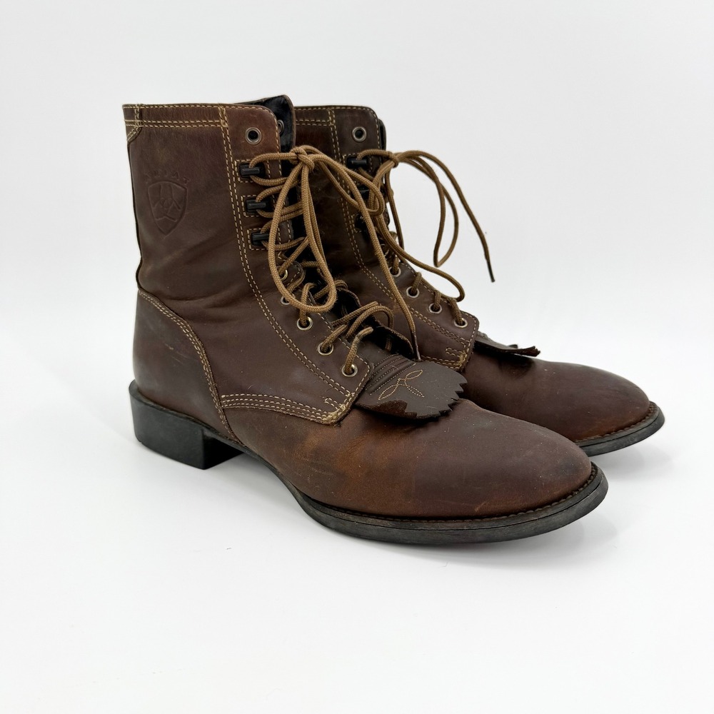 Ariat Heritage Lacer Kiltie #32525 (10001988) Western Roper Boots Men Size 9.5D‎